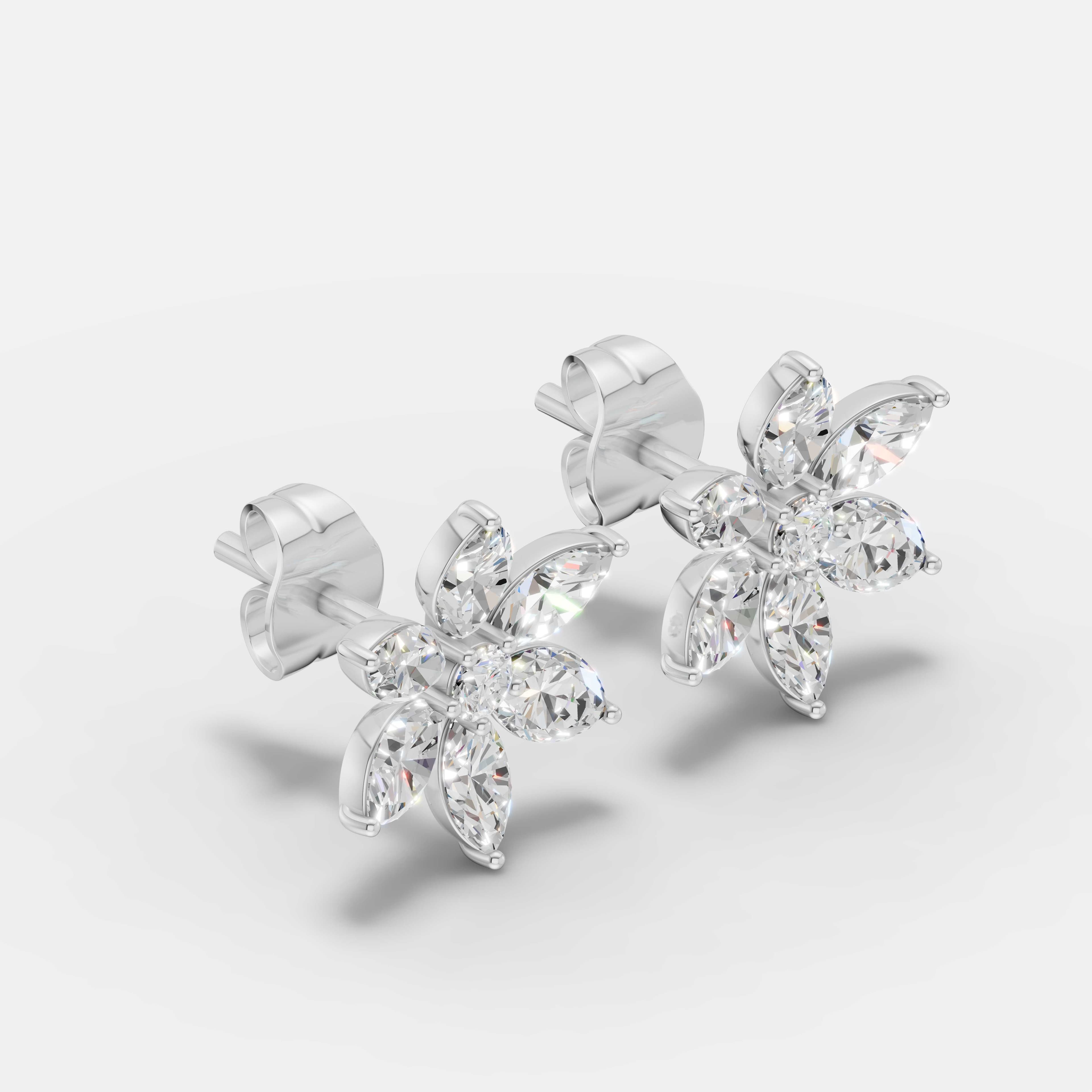 Azure Bloom Studs - 2