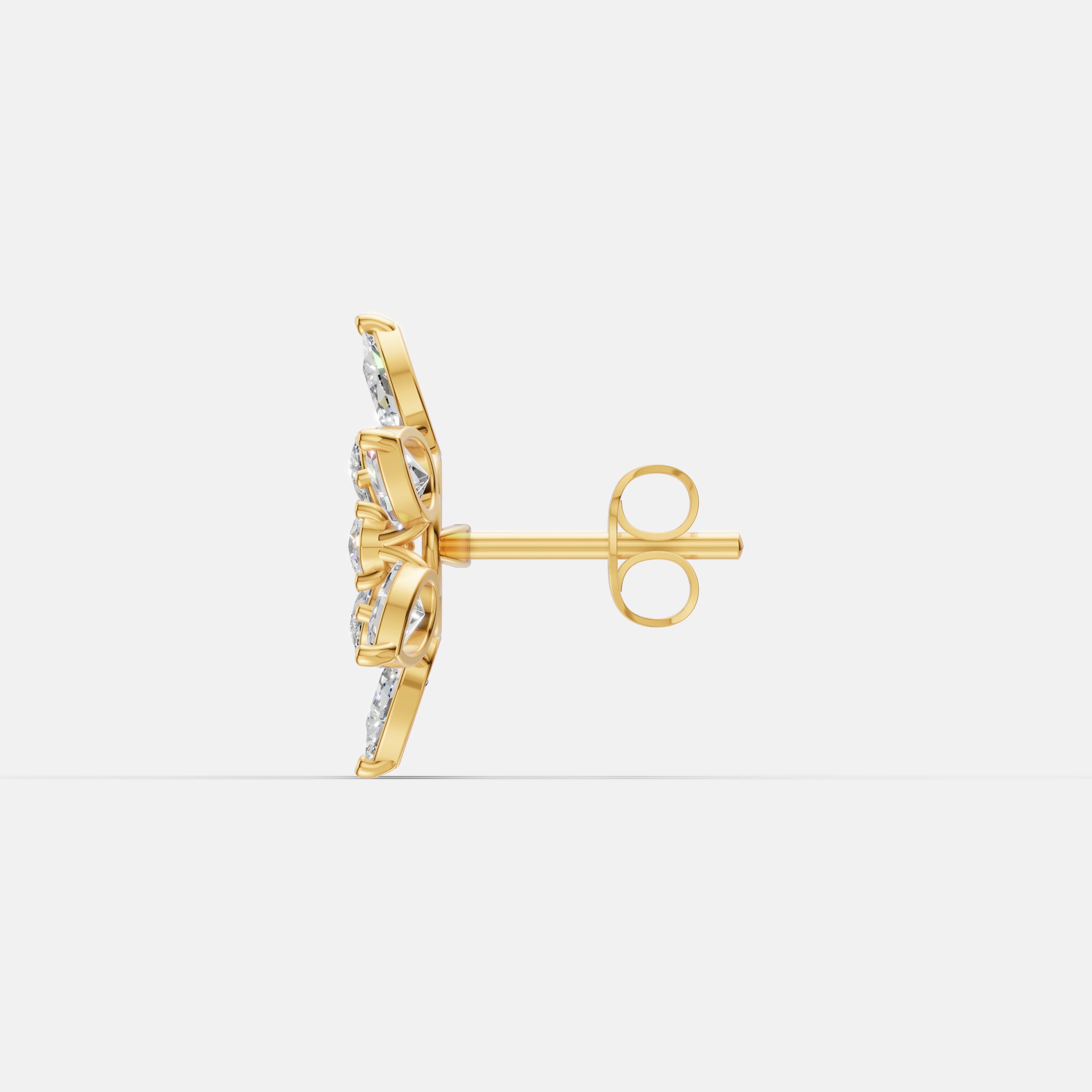 Opulent Pear Studs - 4