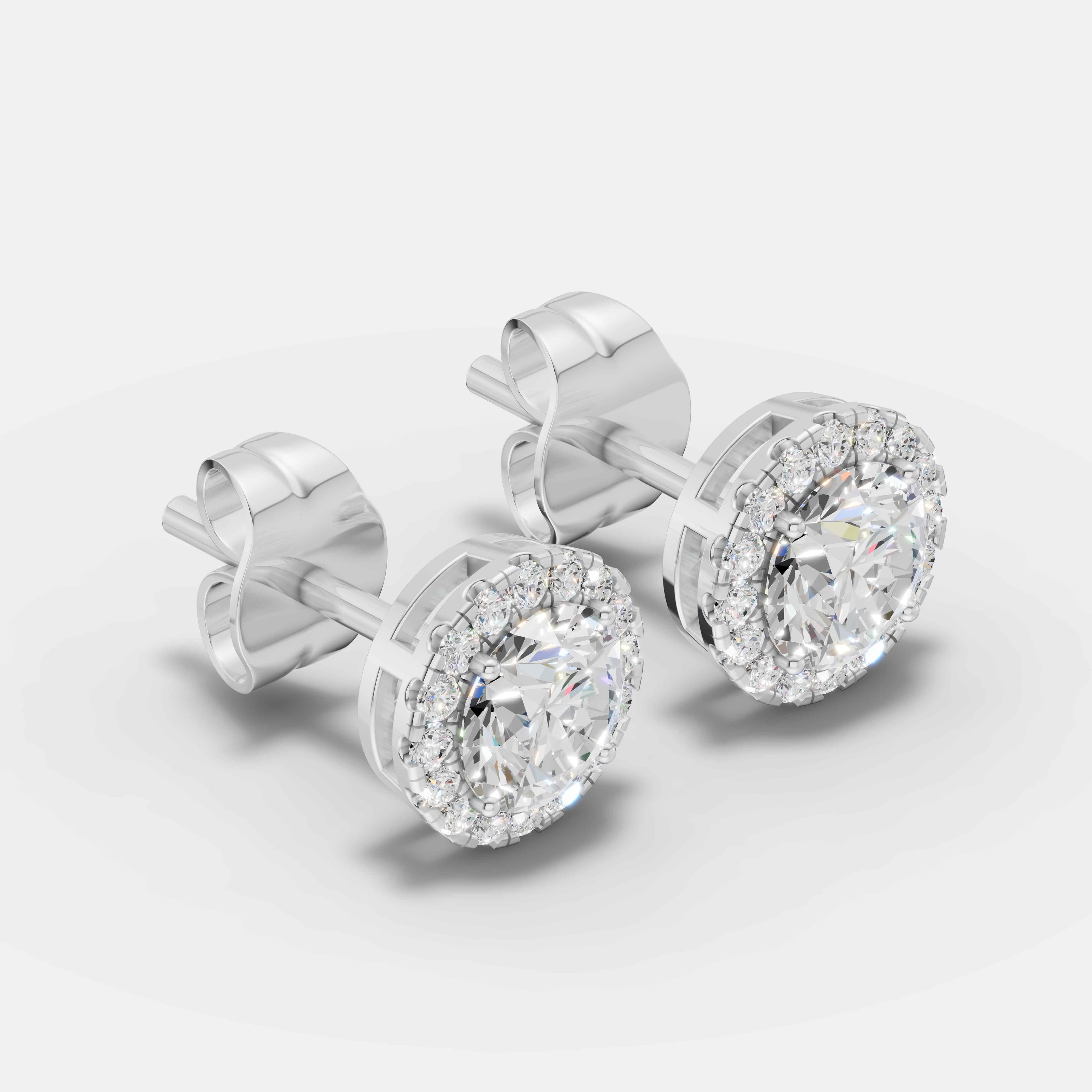 Aura Diamond Studs - 2