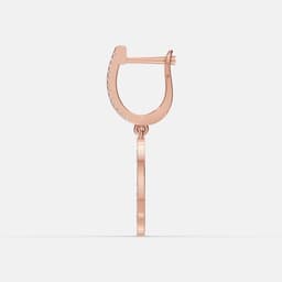 Radiant Arc Diamond Earrings - View 4