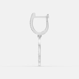 Radiant Arc Diamond Earrings - View 4