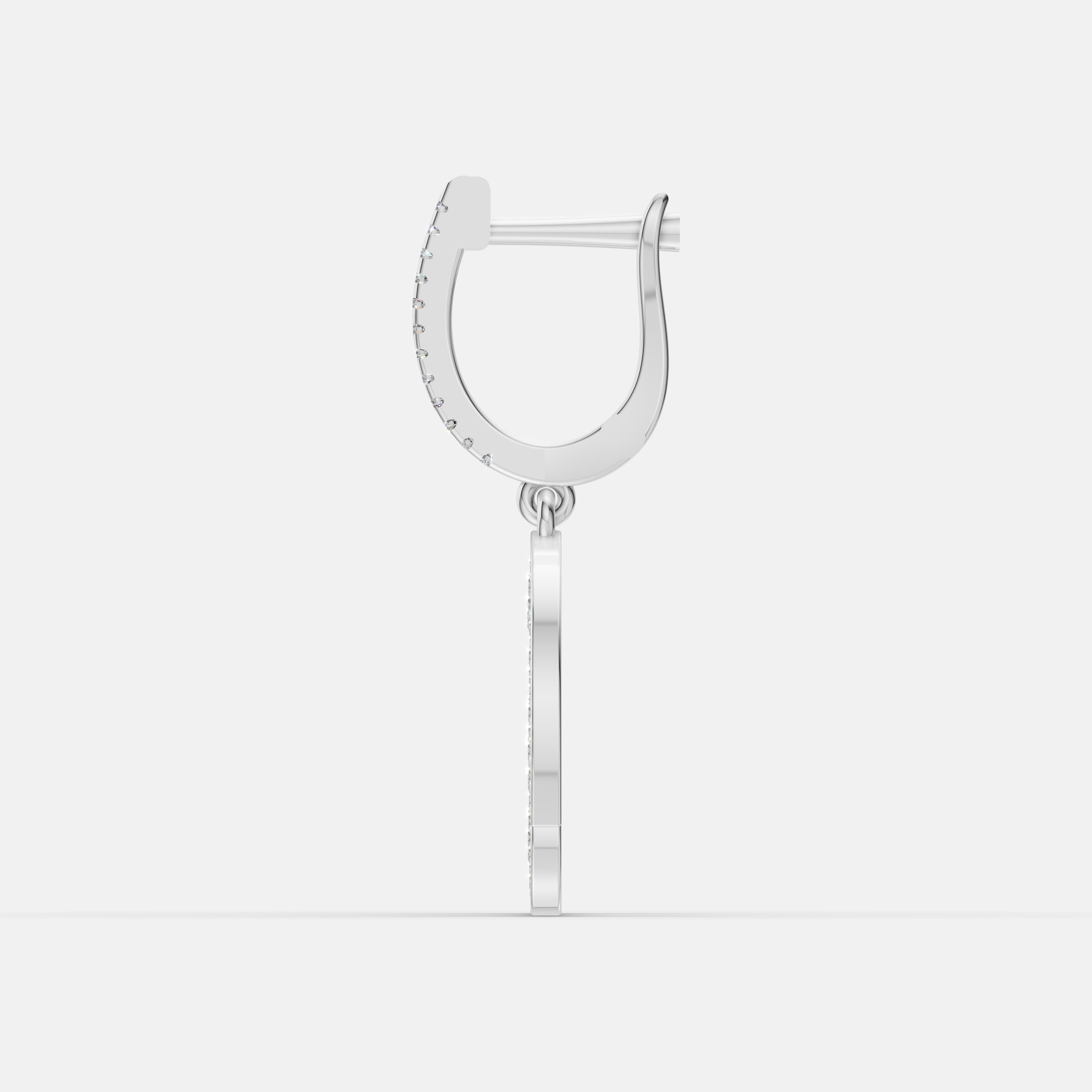 Radiant Arc Diamond Earrings - 4
