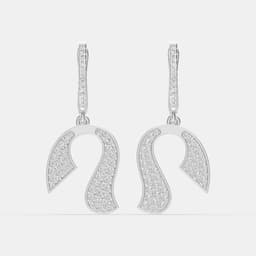 Radiant Arc Diamond Earrings - View 1