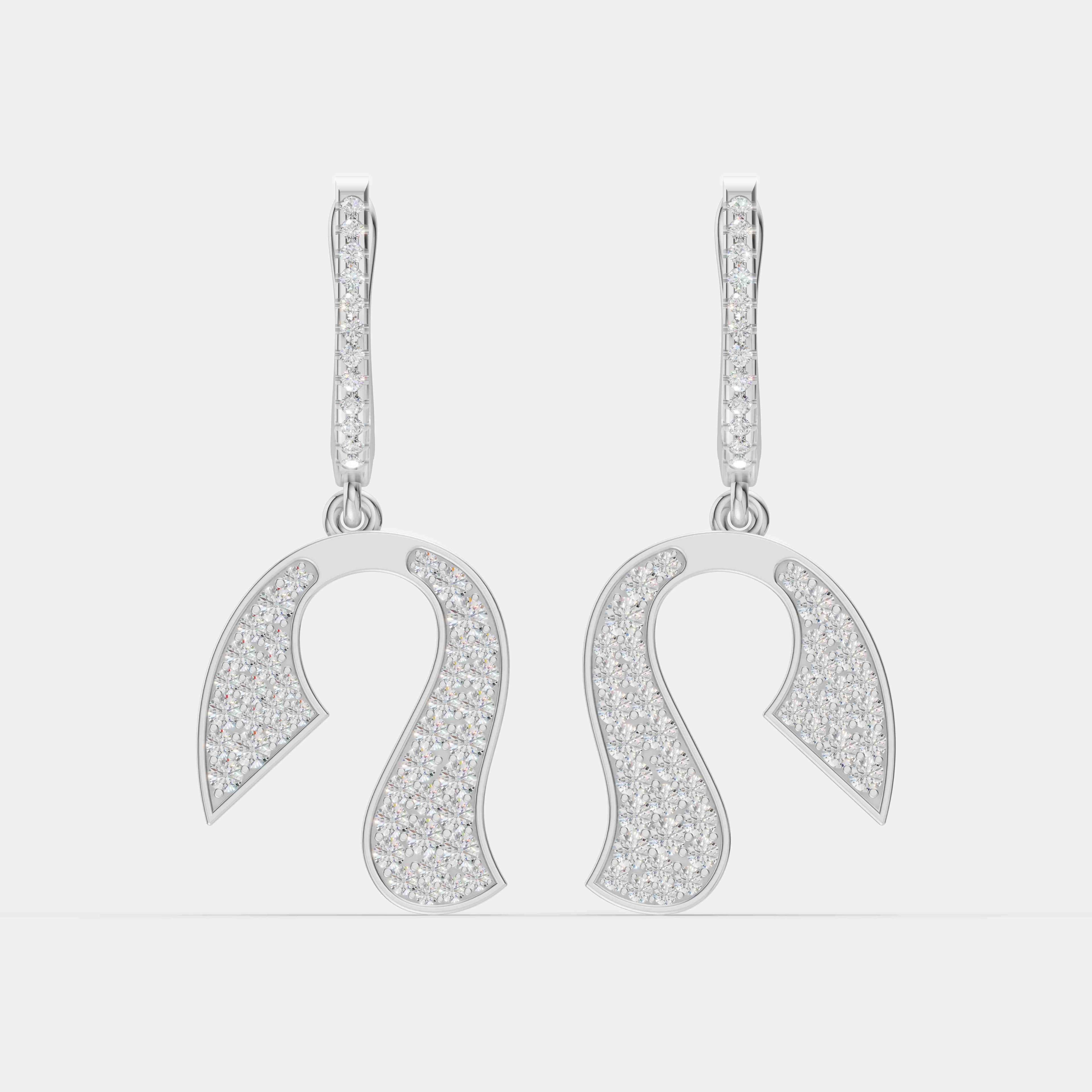 Radiant Arc Diamond Earrings
