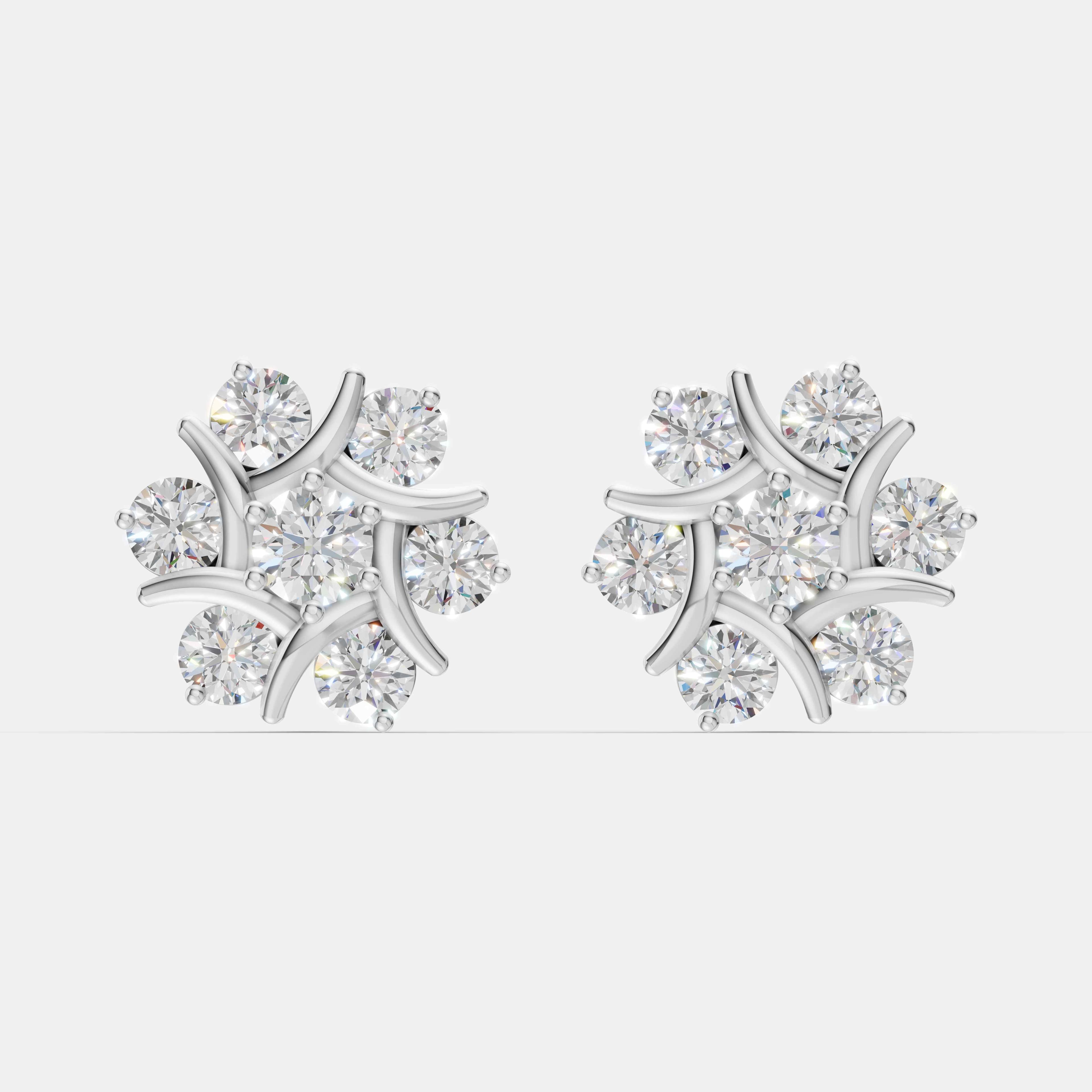 Celeste Bloom Diamond Studs