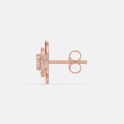 Noor Round Diamond Studs - View 4