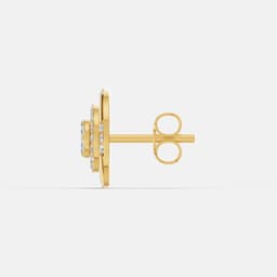 Noor Round Diamond Studs - View 4