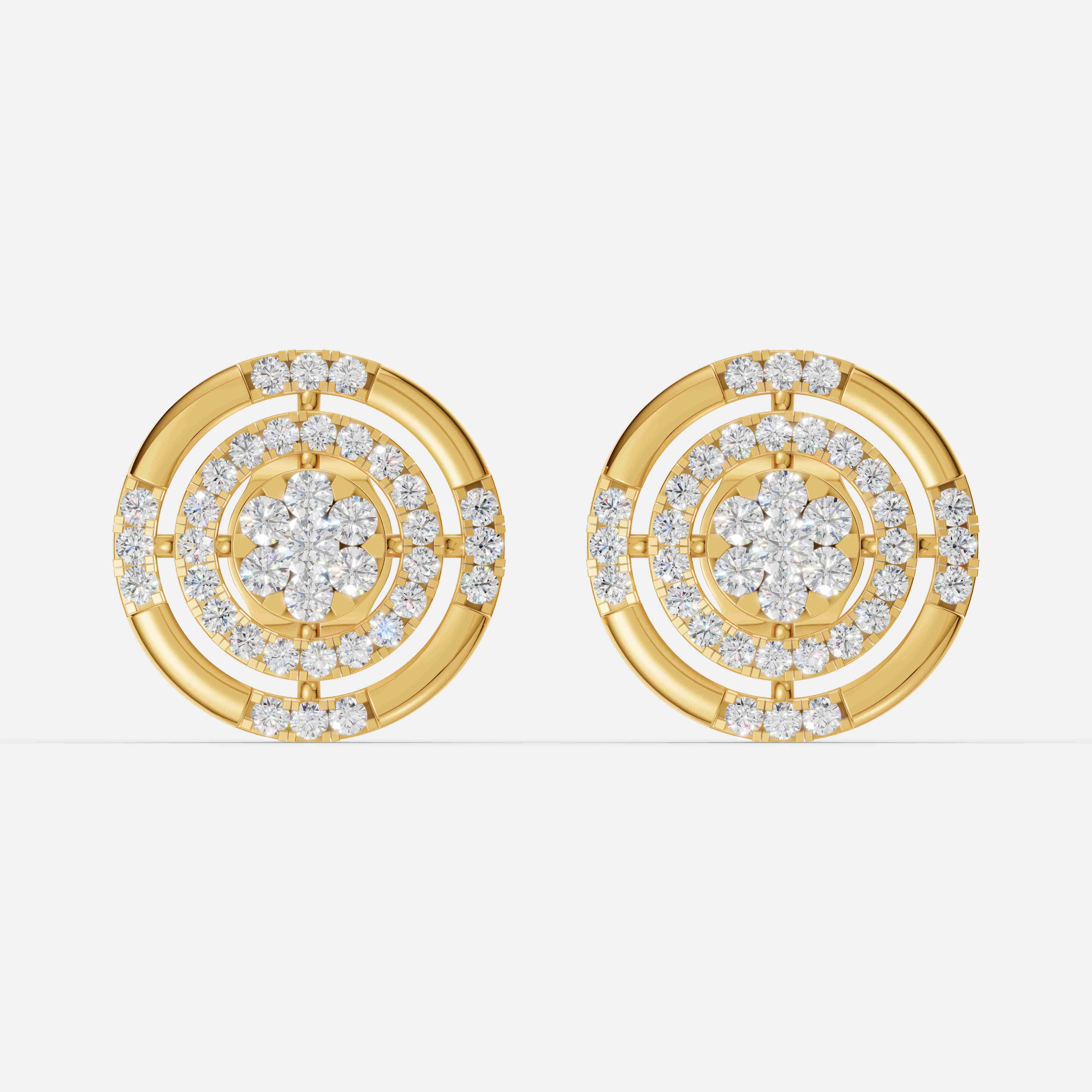 Noor Round Diamond Studs