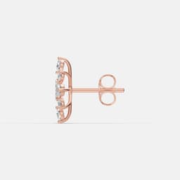 Snowflake Diamond Studs - View 4