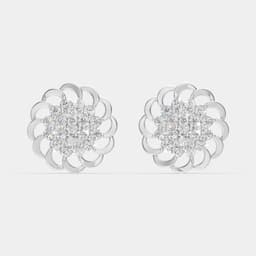 Aurelis Swirl Diamond Studs - View 1