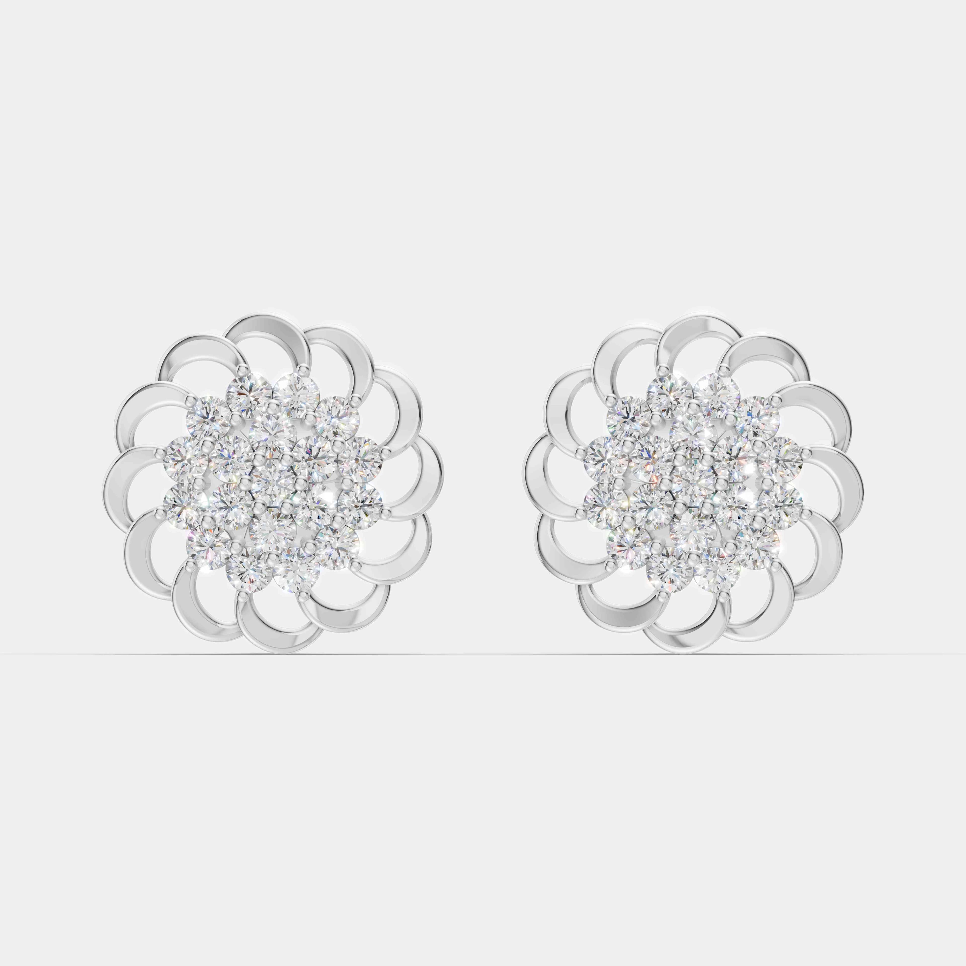 Aurelis Swirl Diamond Studs