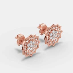 Nova Frame Diamond Studs - View 2