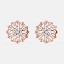 Nova Frame Diamond Studs - View 1
