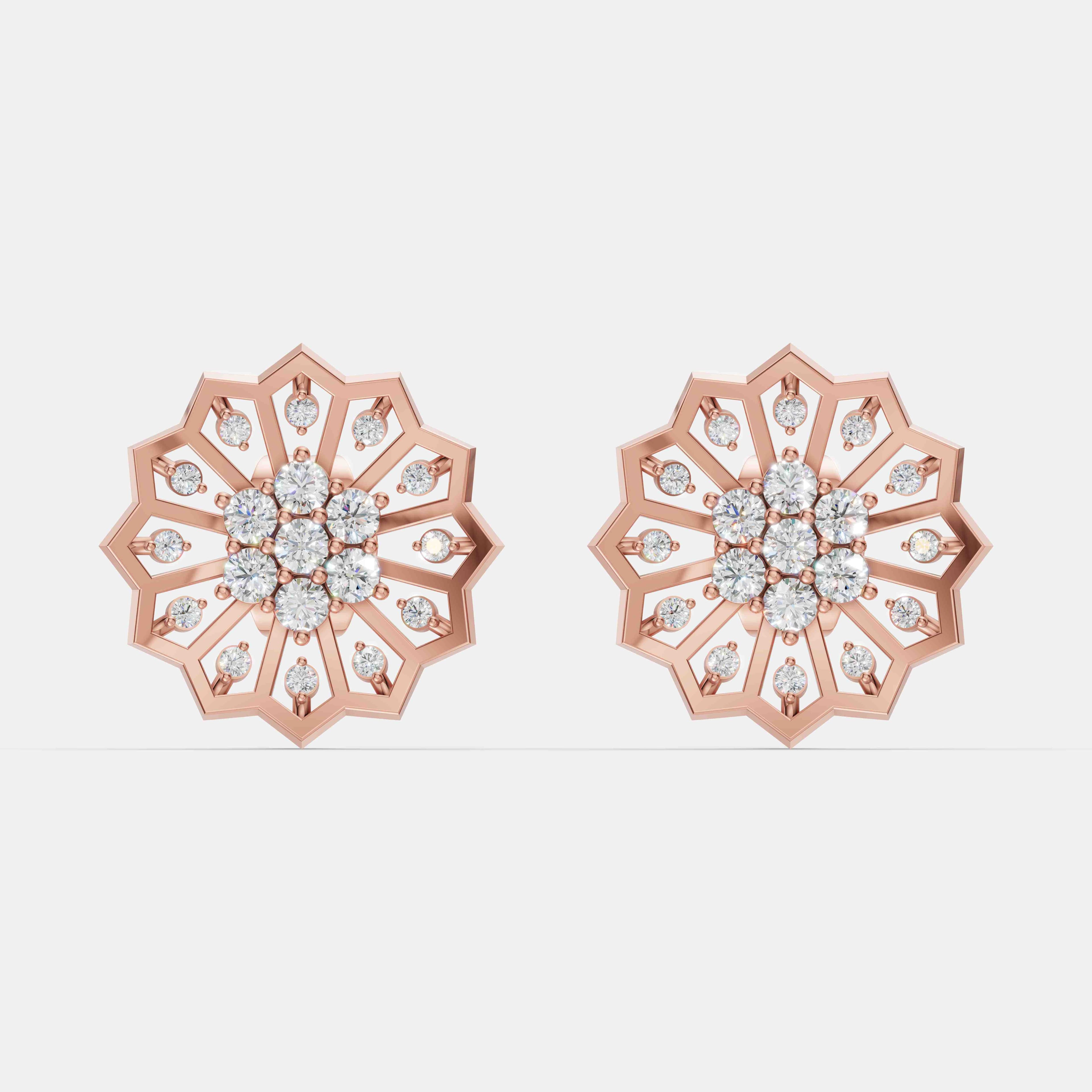 Nova Frame Diamond Studs