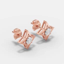 Star Solitaire Diamond Studs - View 2