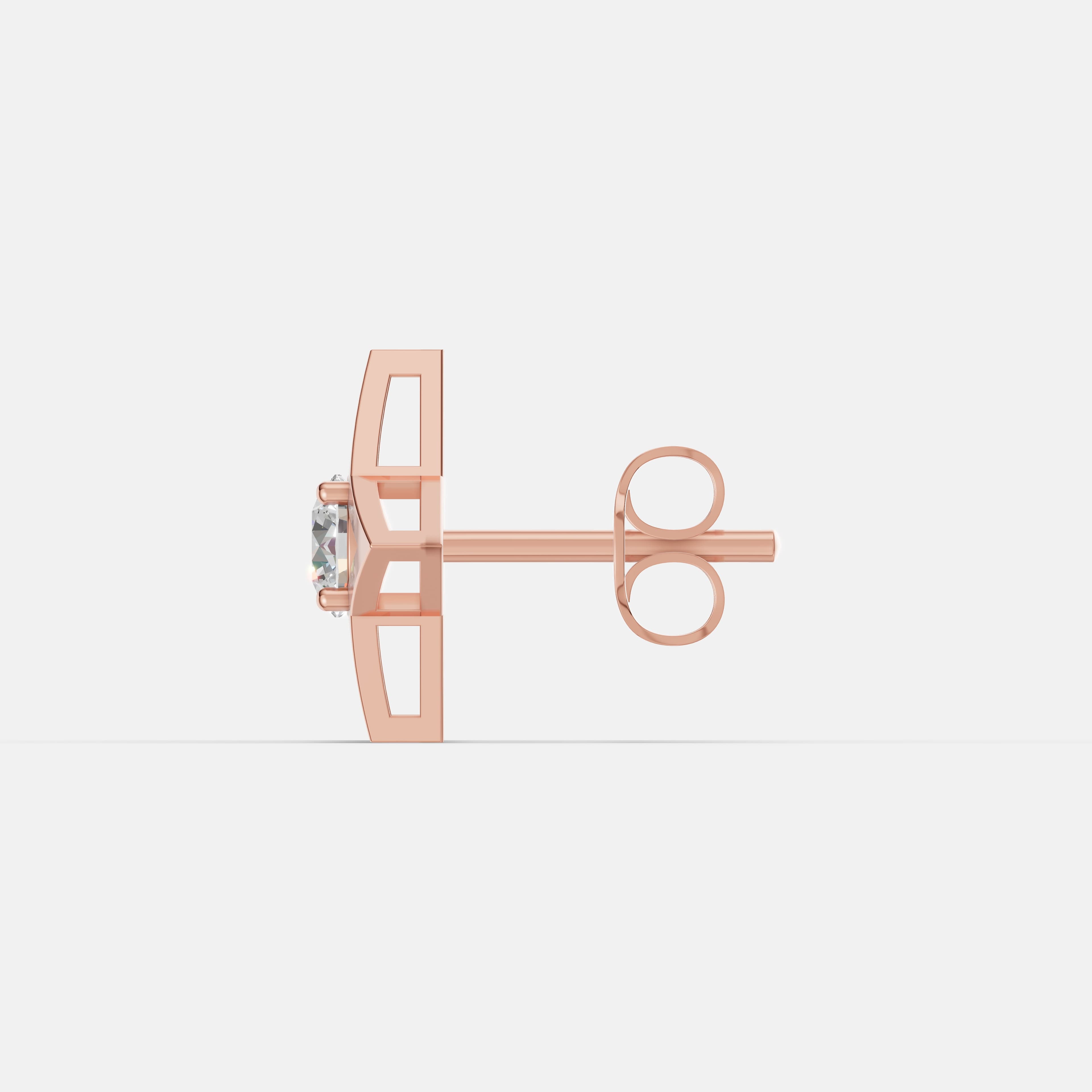 Star Solitaire Diamond Studs - 4