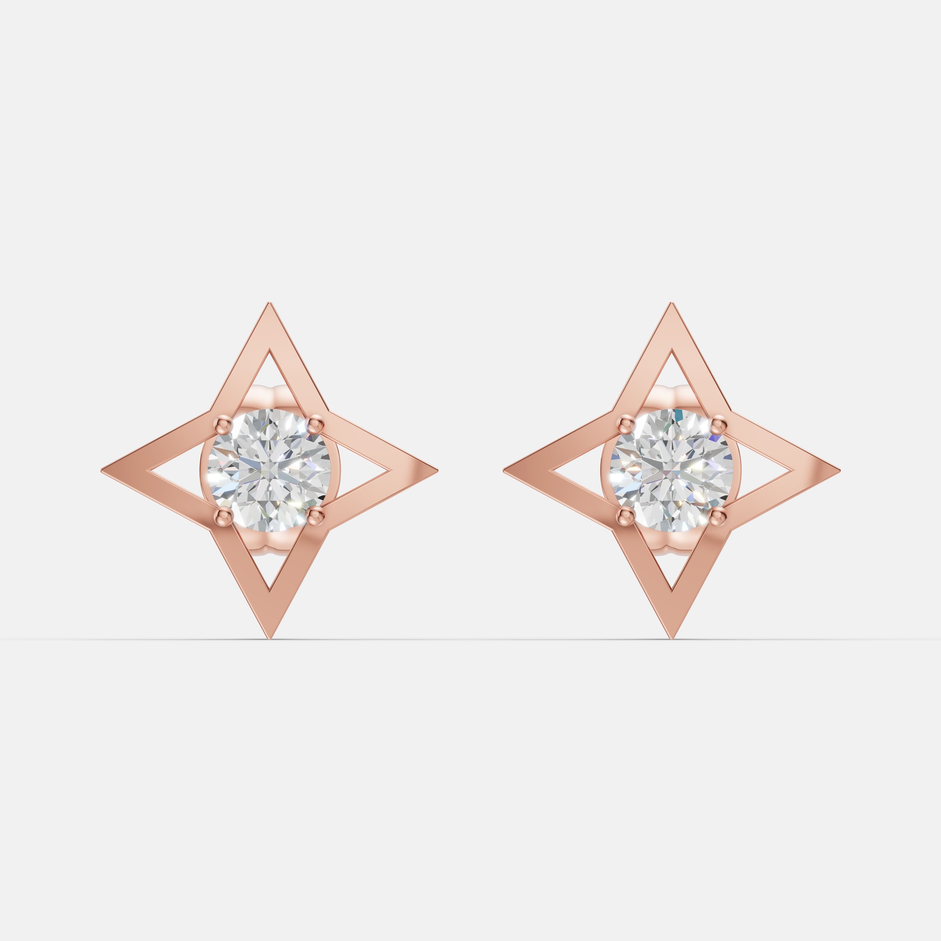 Star Solitaire Diamond Studs