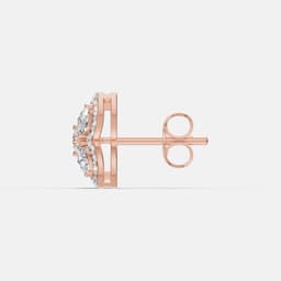 Floral Diamond Earrings - View 4