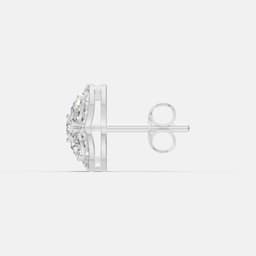 Floral Diamond Earrings - View 4