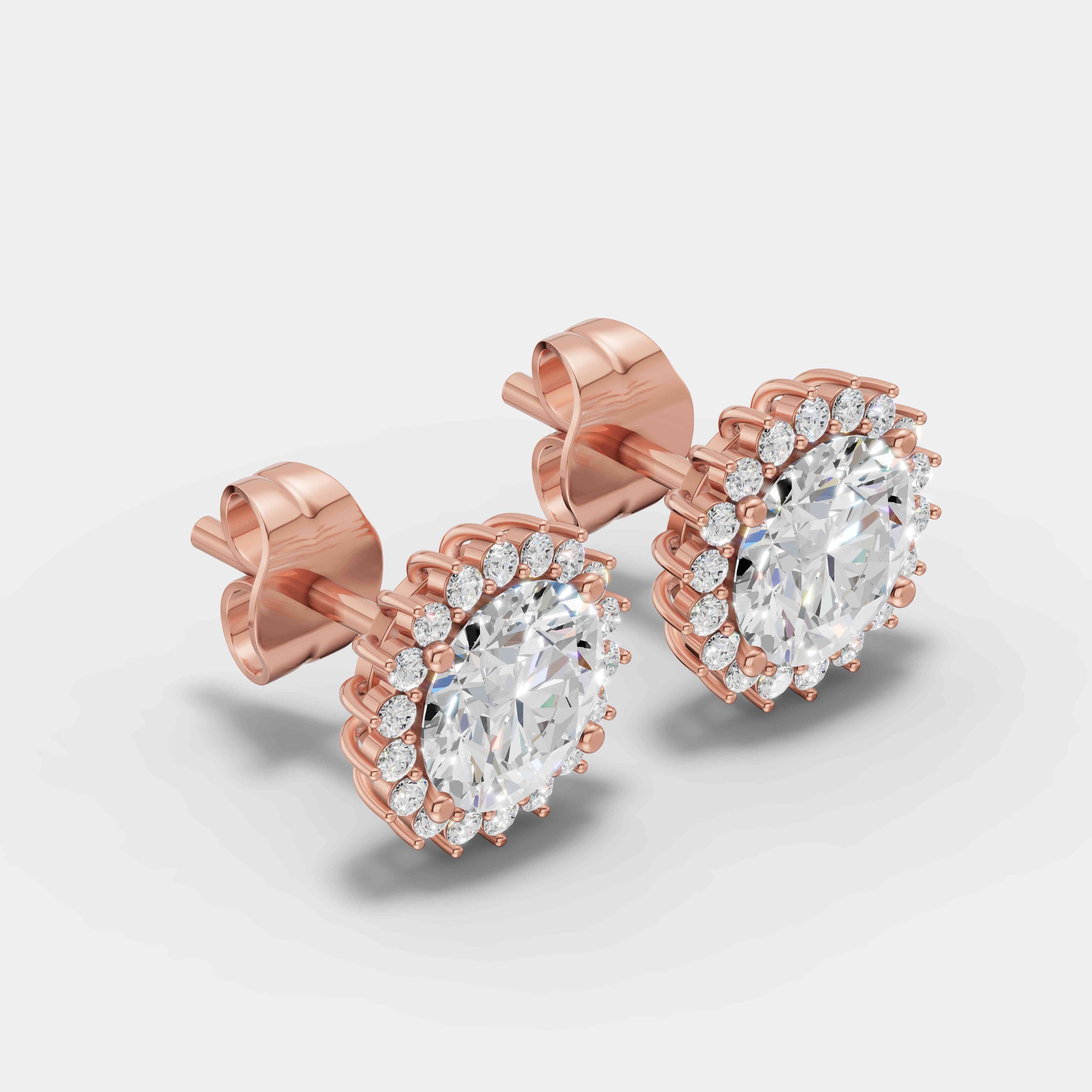 Sunburst Diamond Studs - 2