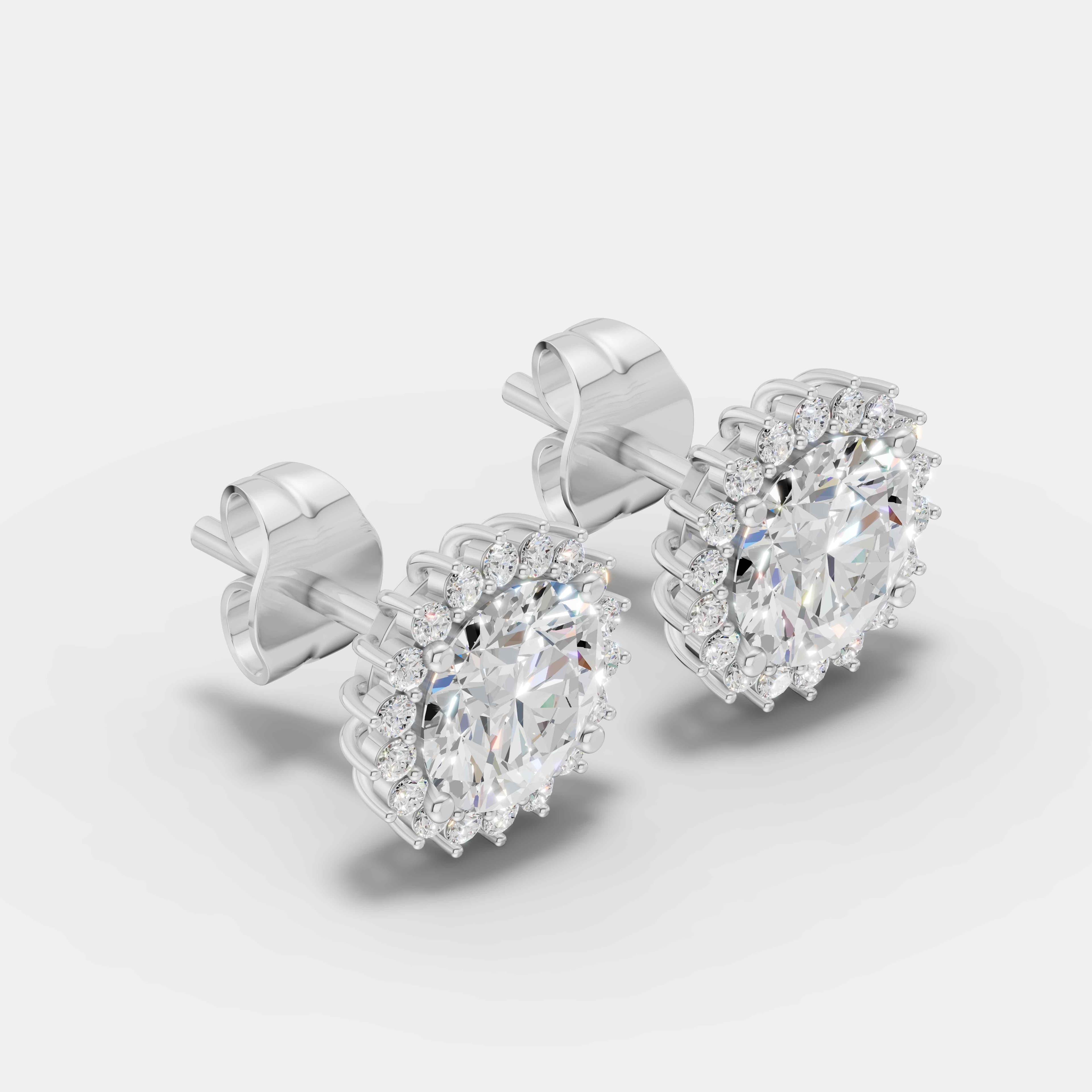 Sunburst Diamond Studs - 2