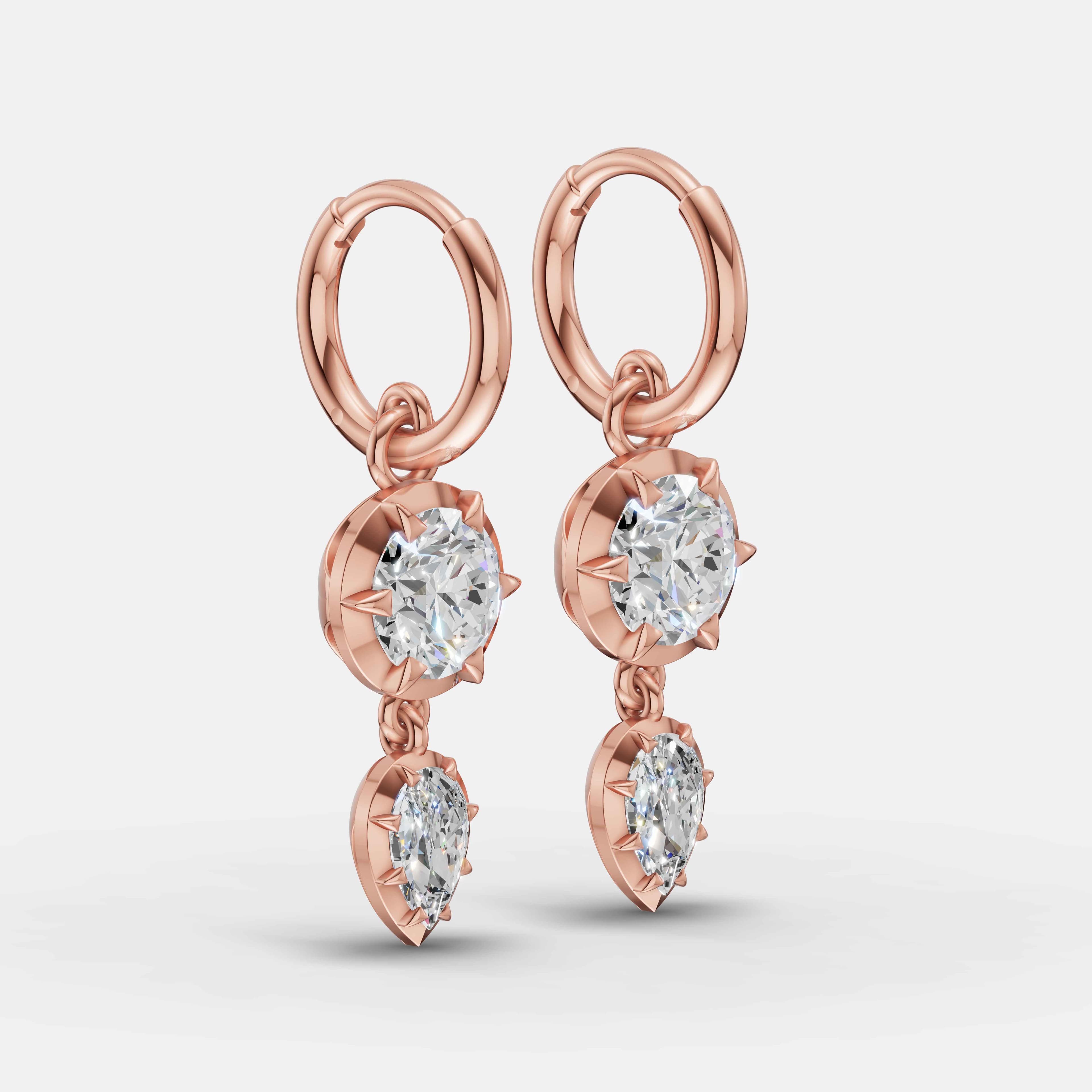Twin Spark Diamond Drops - 2