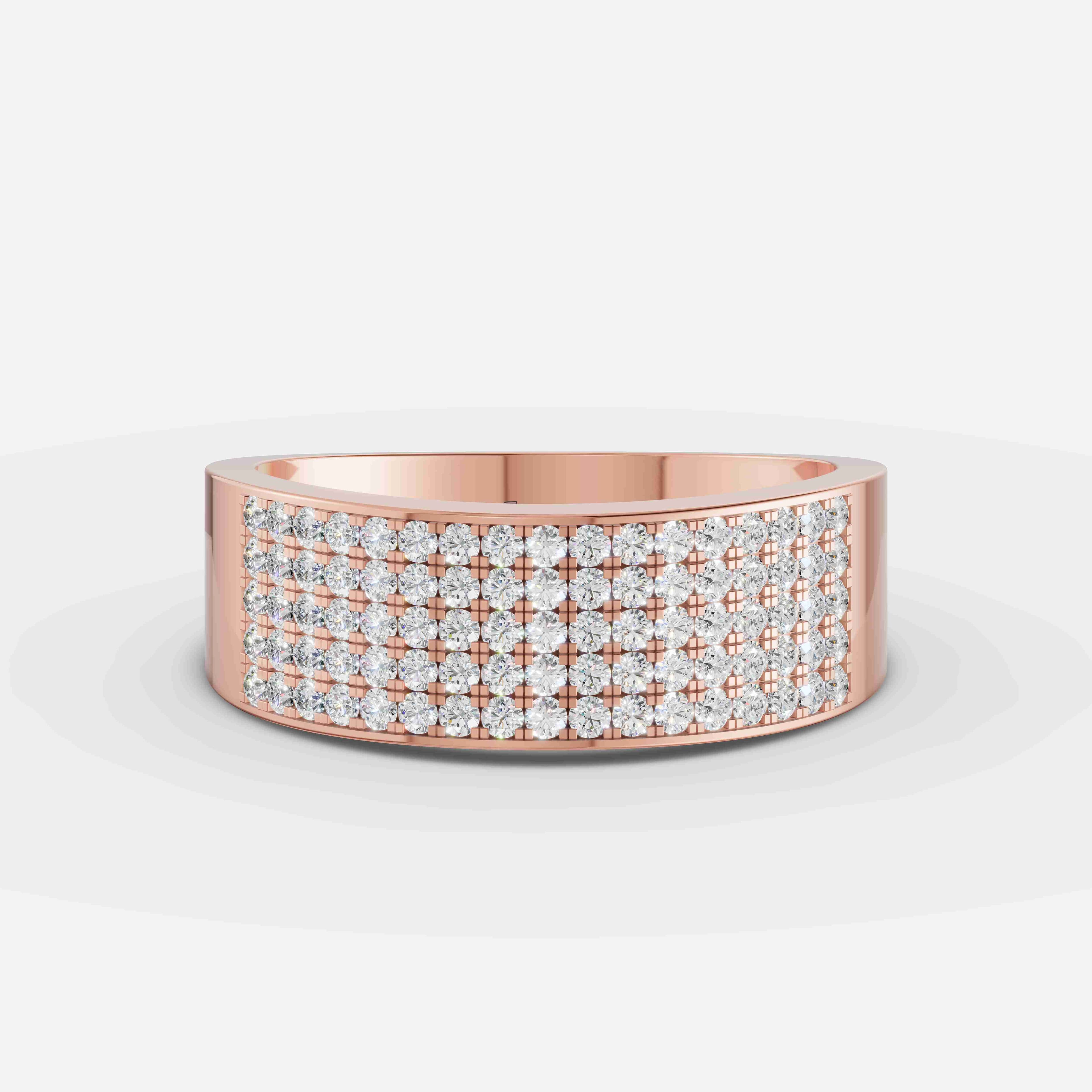 Regal Matrix Diamond Ring - 5