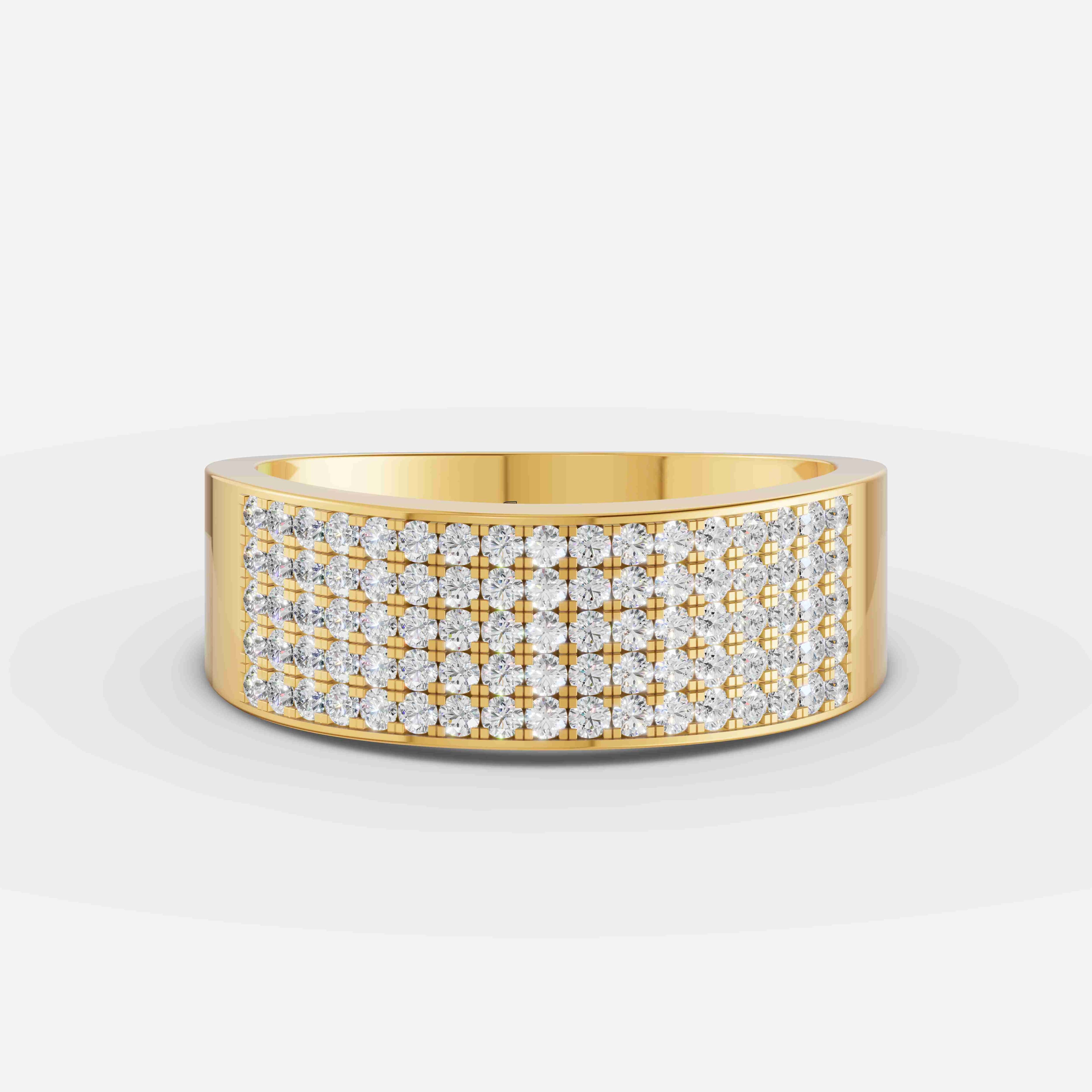 Regal Matrix Diamond Ring - 5