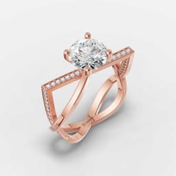 Infinity Cross Diamond Ring - View 1