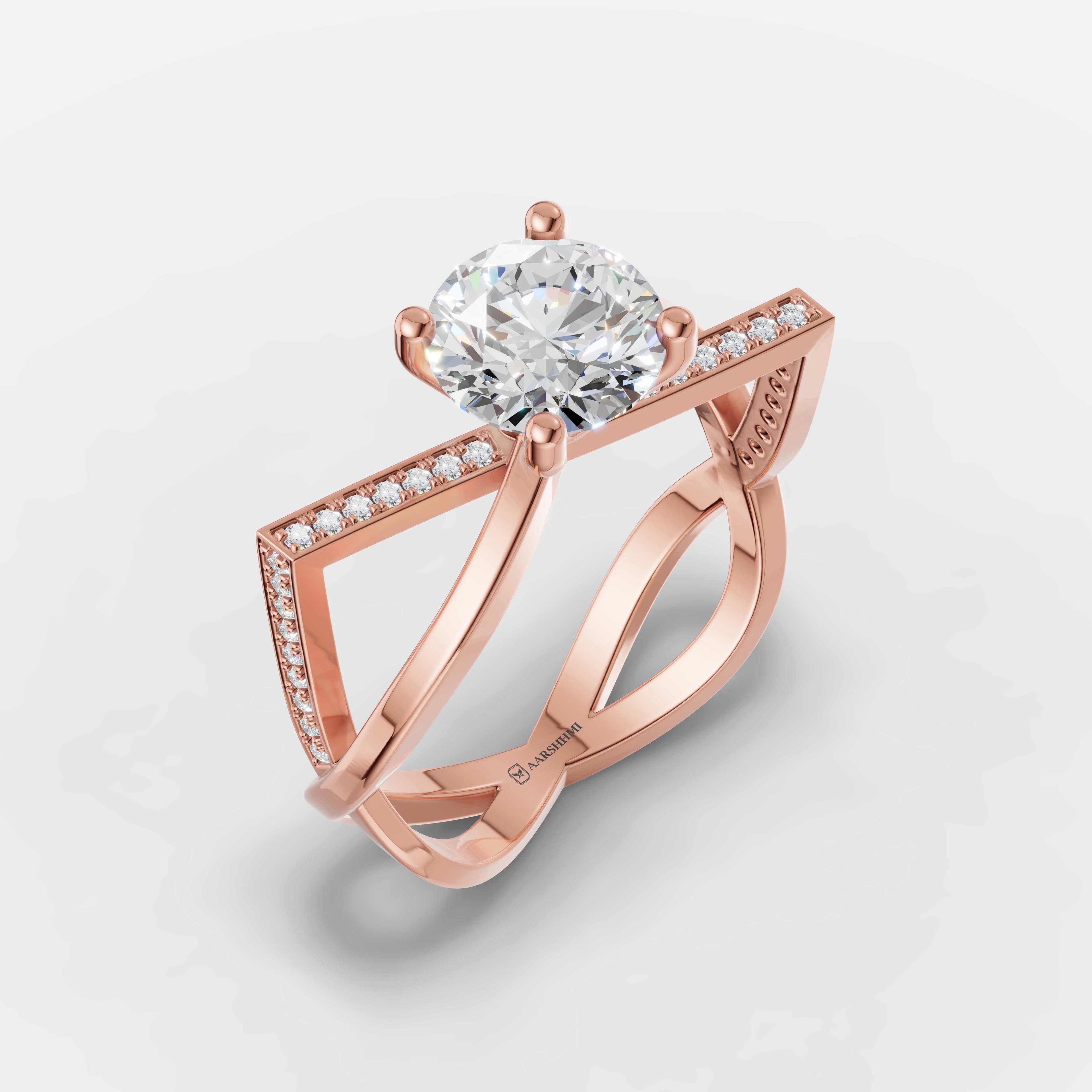 Infinity Cross Diamond Ring - 1