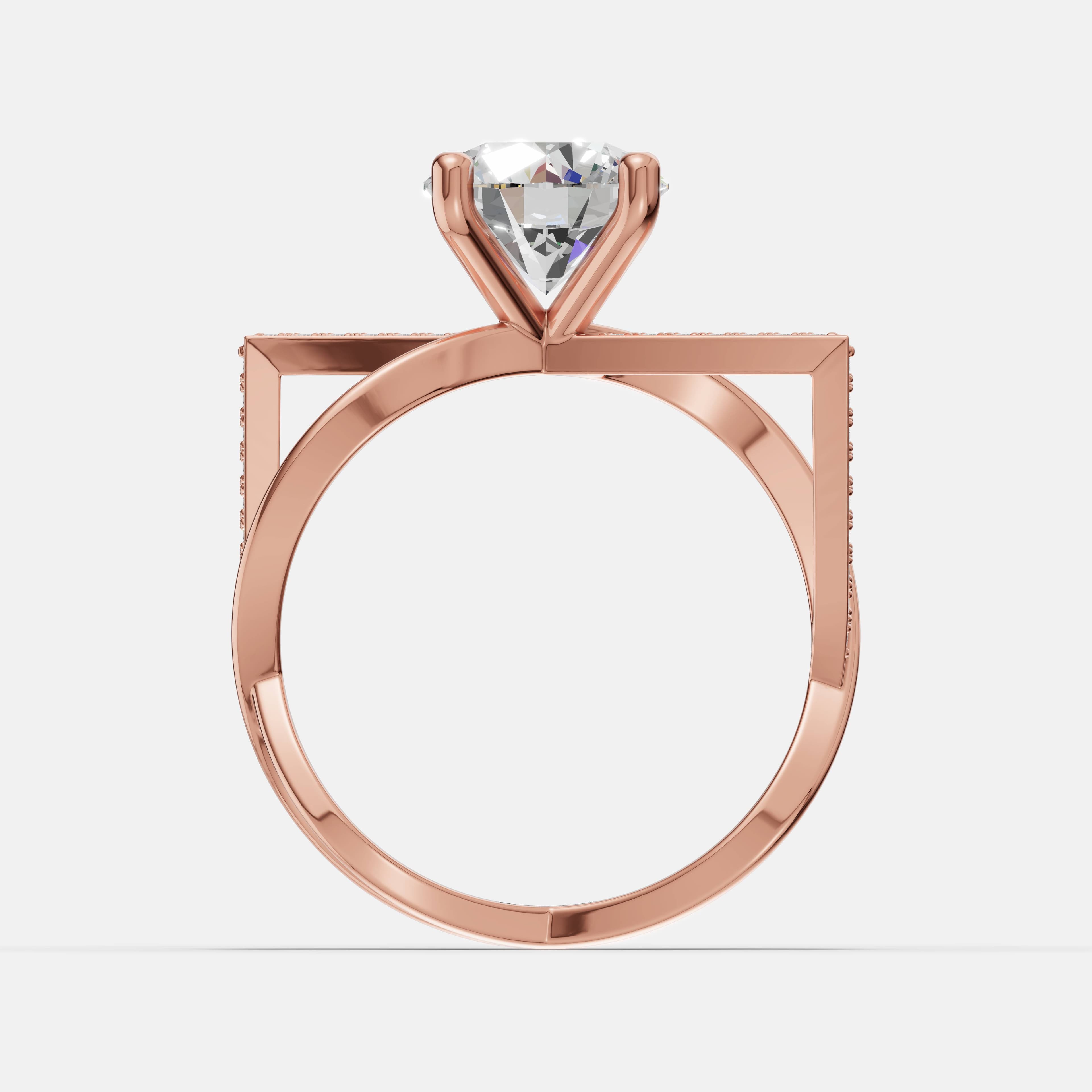 Infinity Cross Diamond Ring - 2
