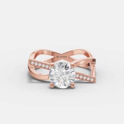 Infinity Cross Diamond Ring - View 5