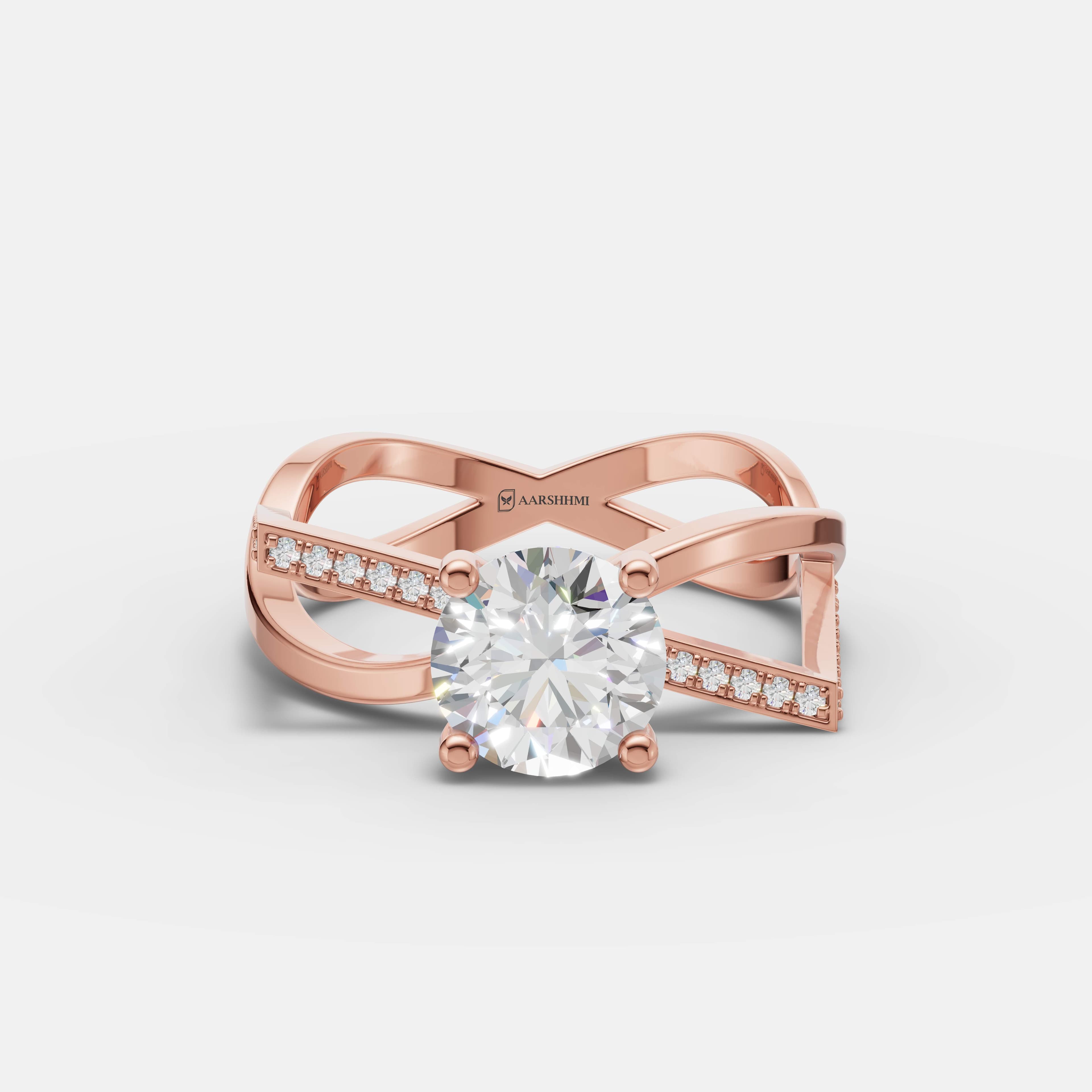 Infinity Cross Diamond Ring - 5