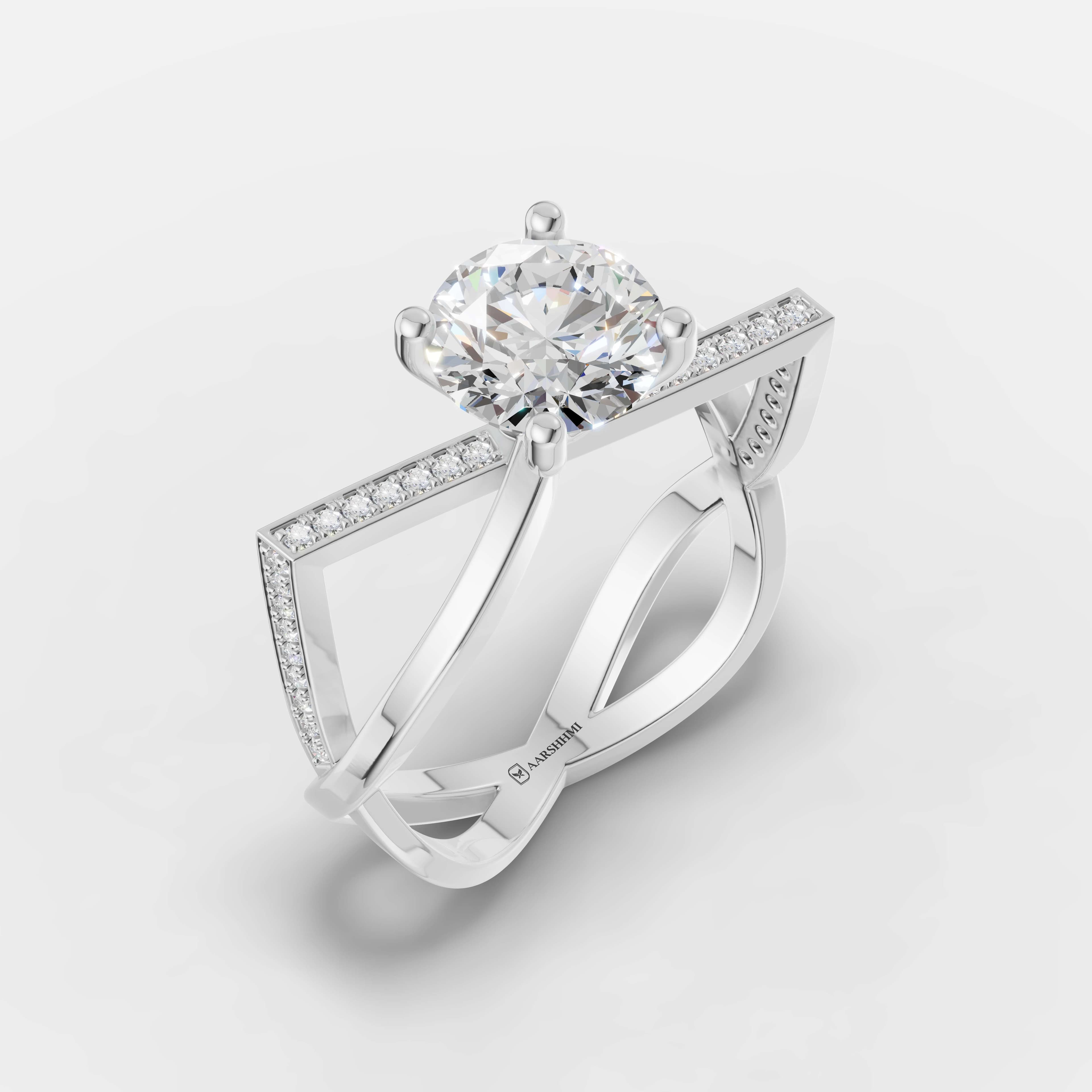Infinity Cross Diamond Ring