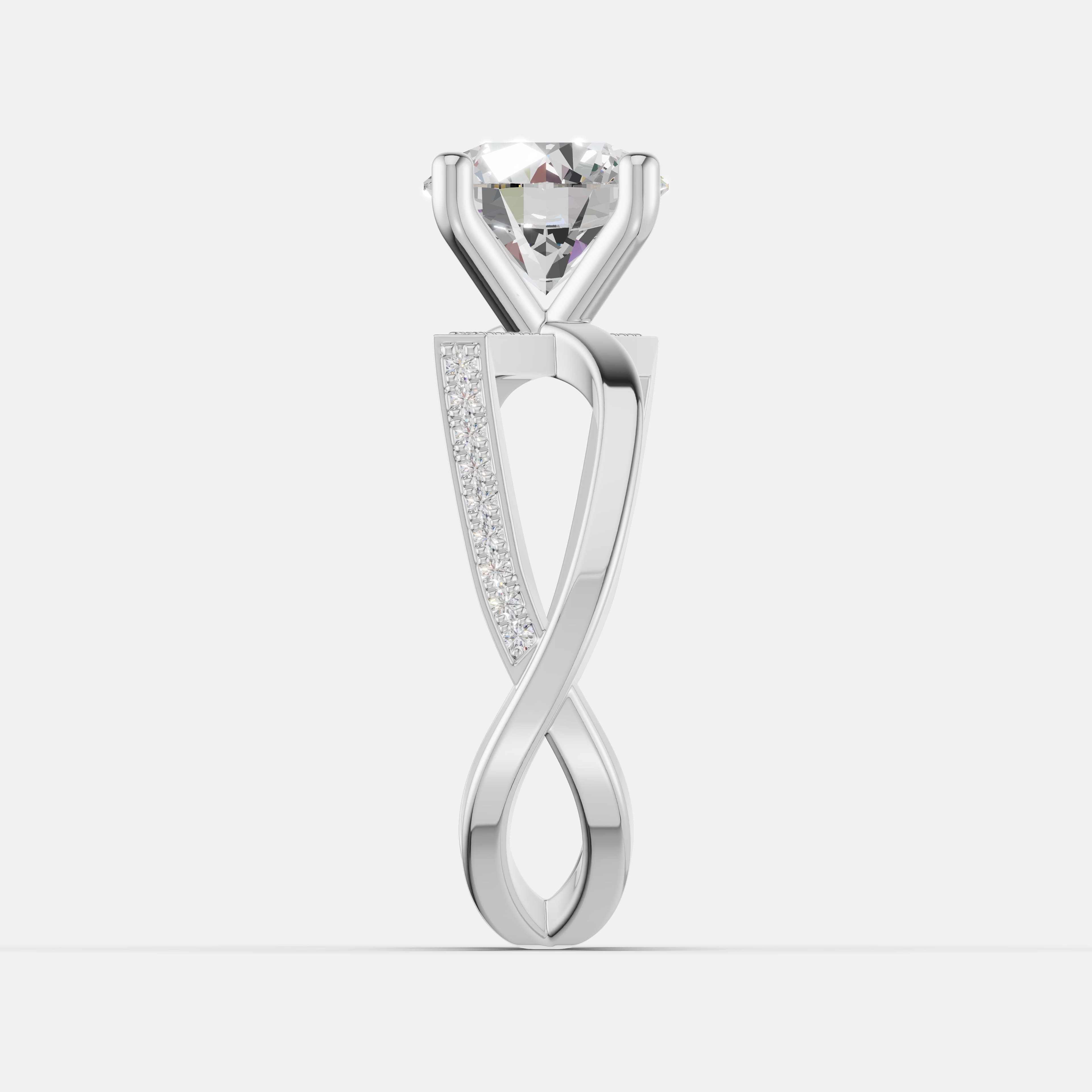 Infinity Cross Diamond Ring - 2