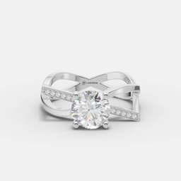 Infinity Cross Diamond Ring - View 4
