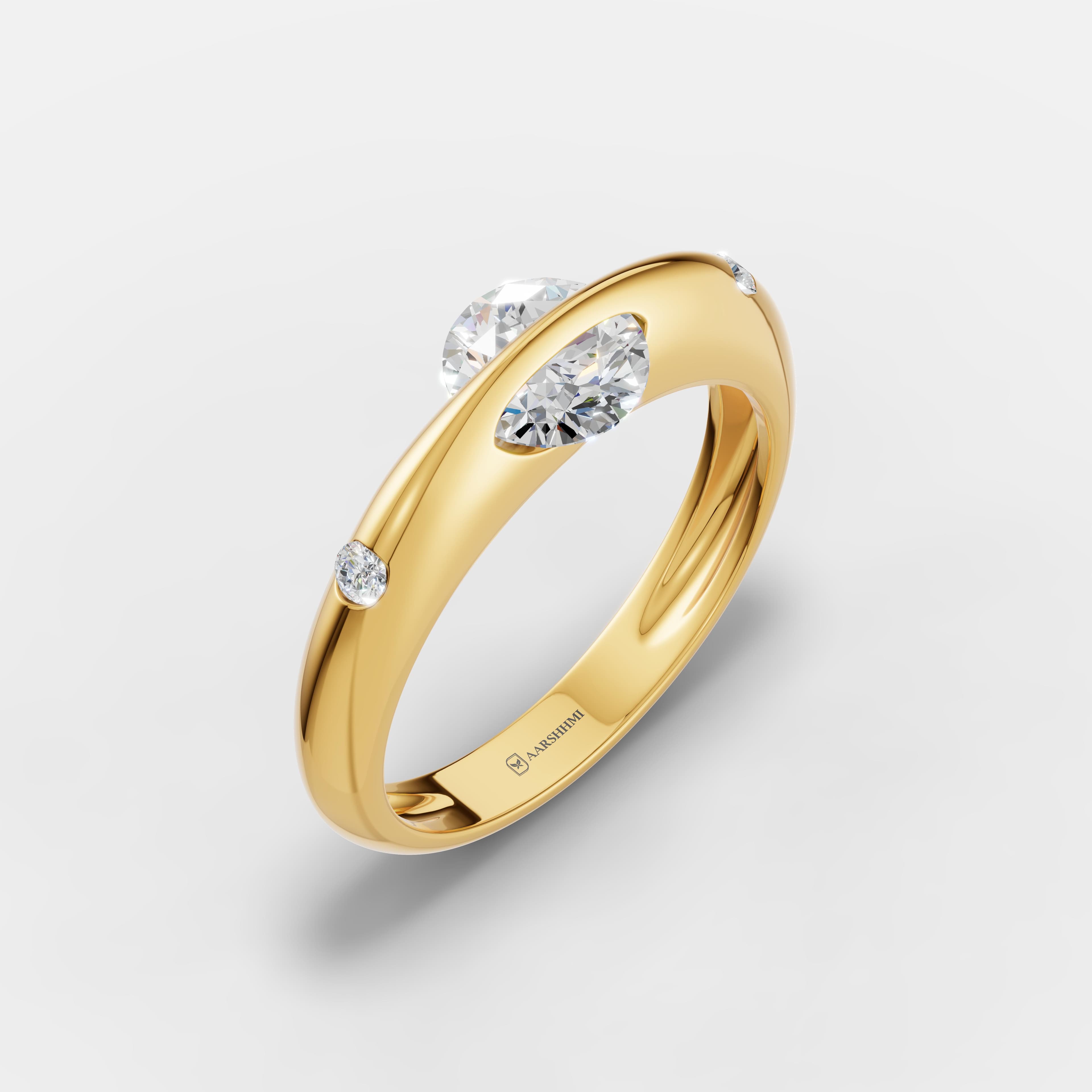 Rising Light Diamond Ring