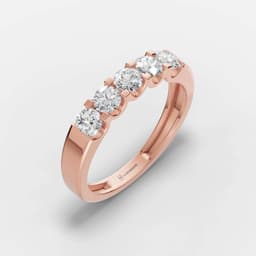 Eterna Glow Five Stone Diamond Ring - View 1