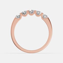 Eterna Glow Five Stone Diamond Ring - View 2