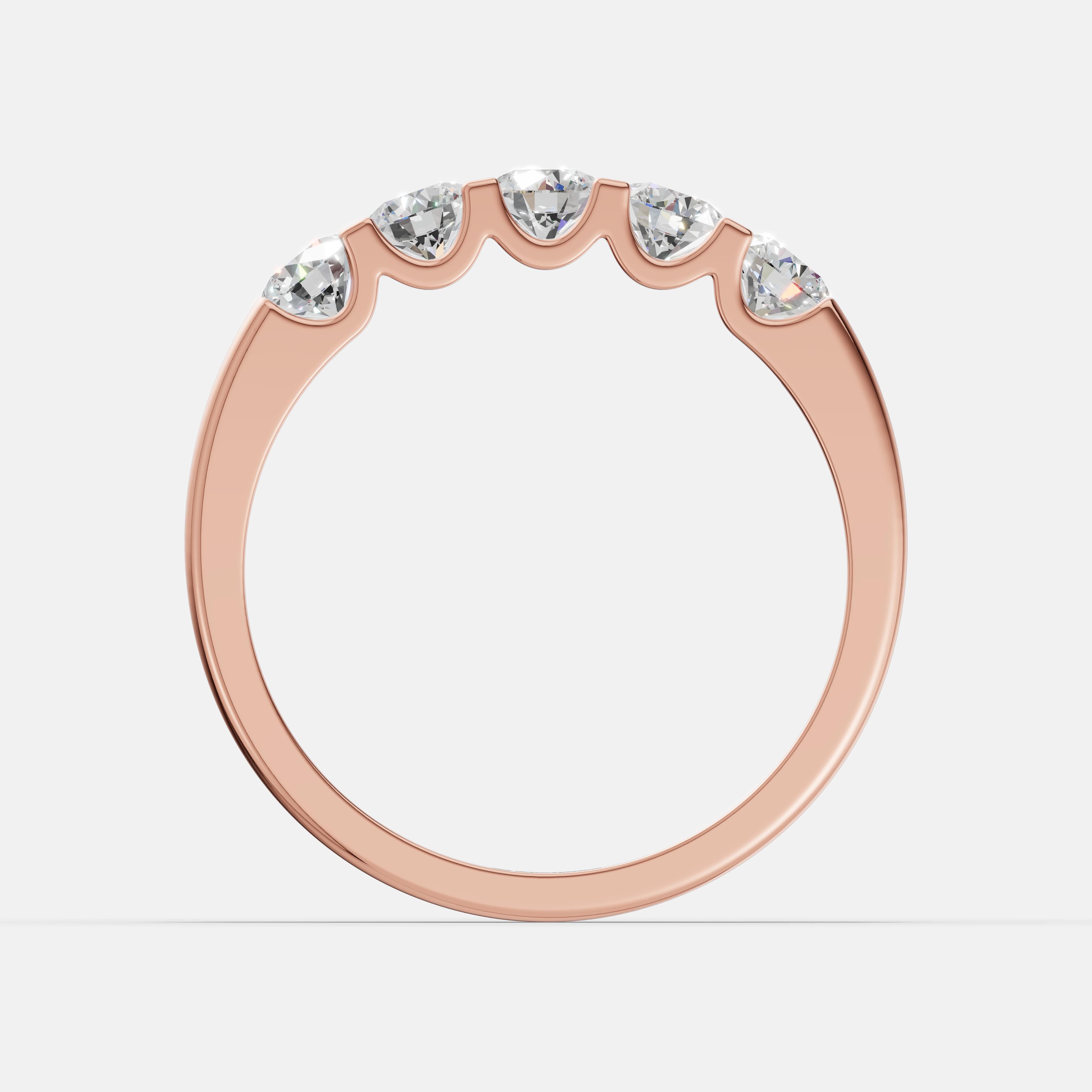 Eterna Glow Five Stone Diamond Ring - 2