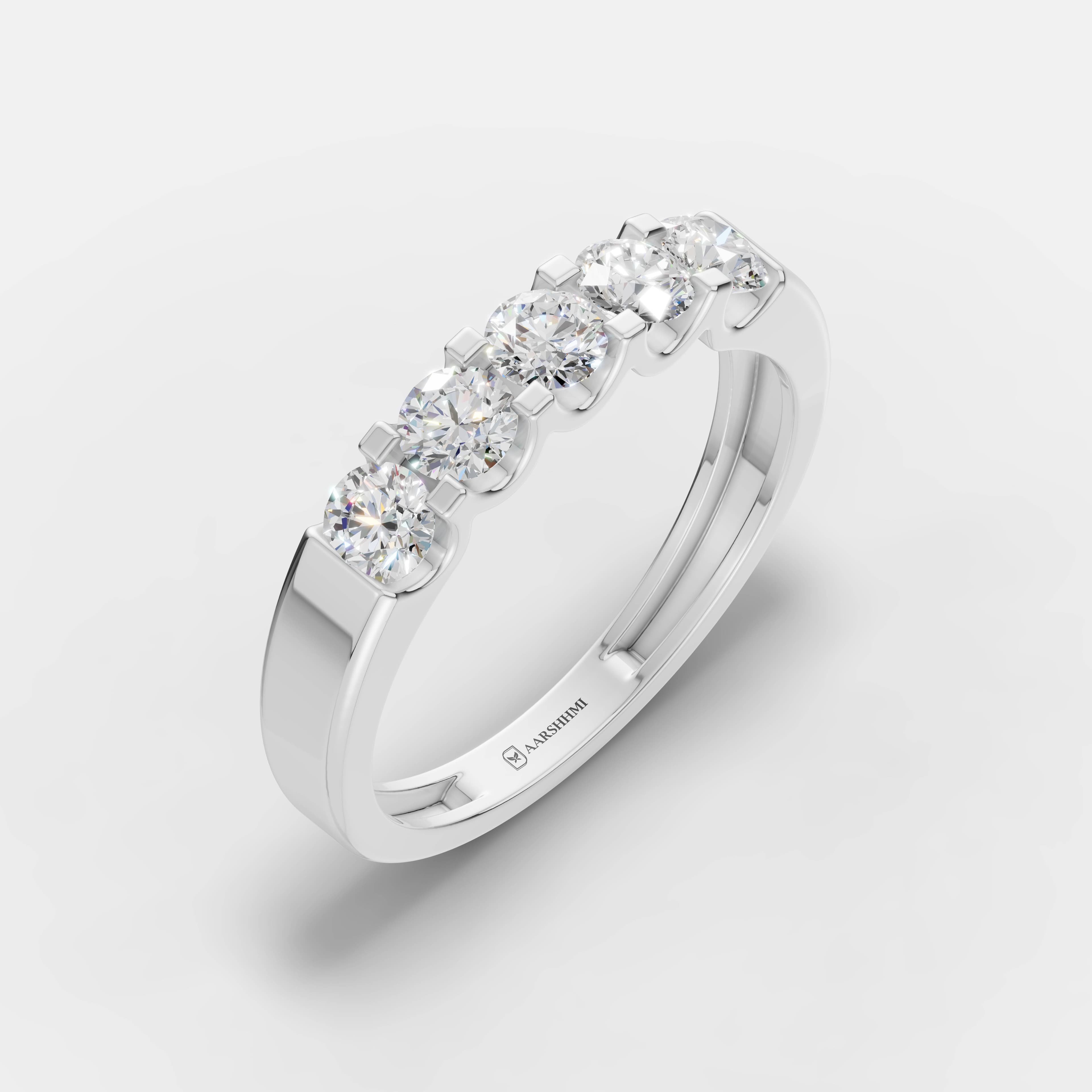 Eterna Glow Five Stone Diamond Ring