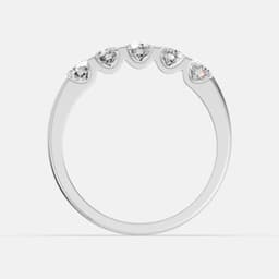 Eterna Glow Five Stone Diamond Ring - View 4