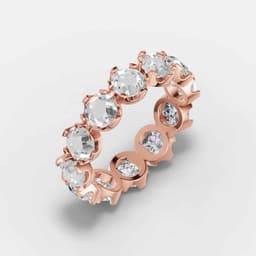 Vintage Rose Diamond Band - View 3