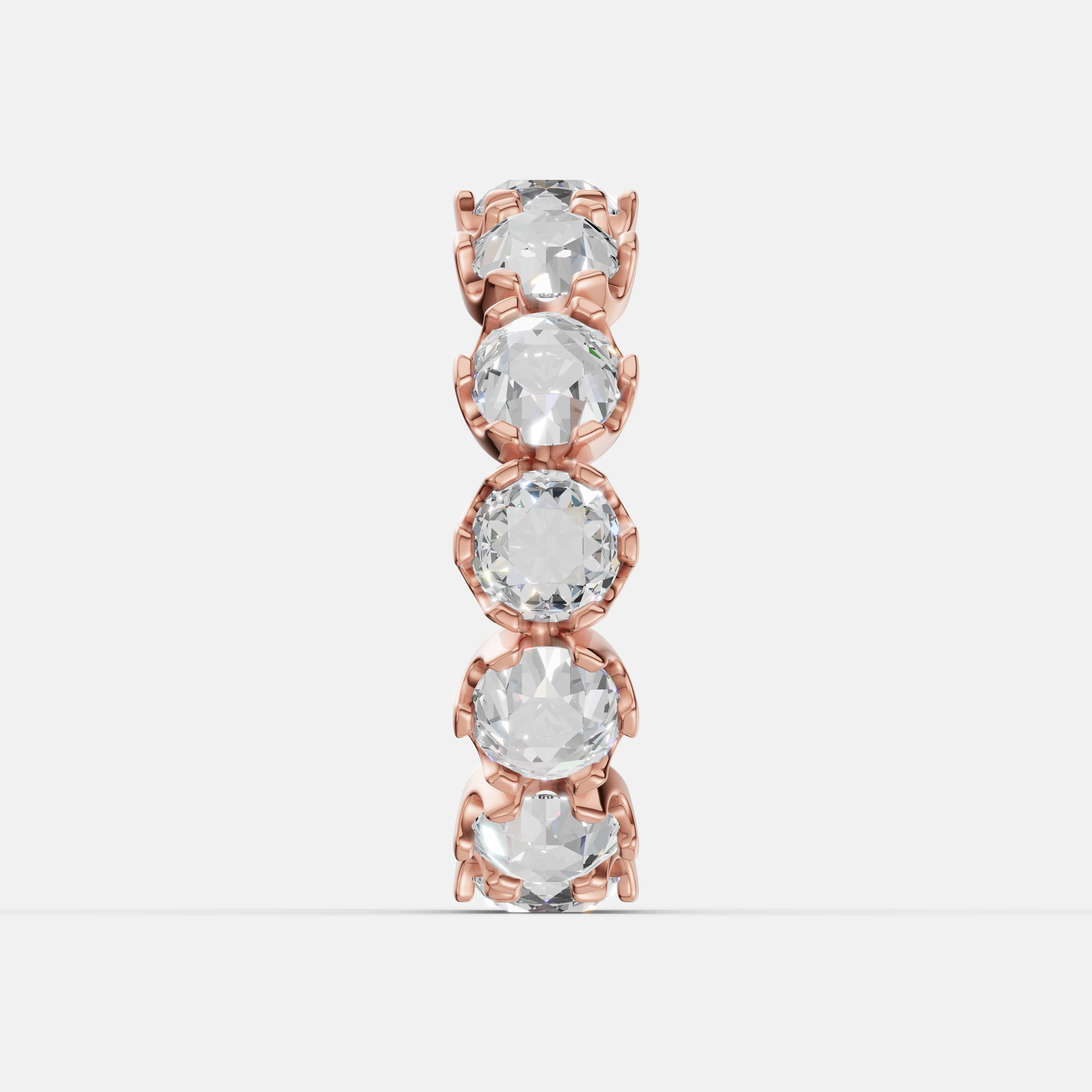 Vintage Rose Diamond Band - 5