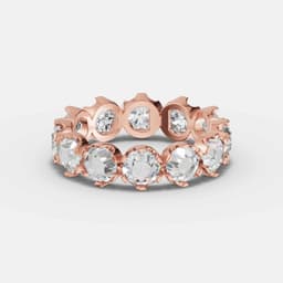 Vintage Rose Diamond Band - View 2