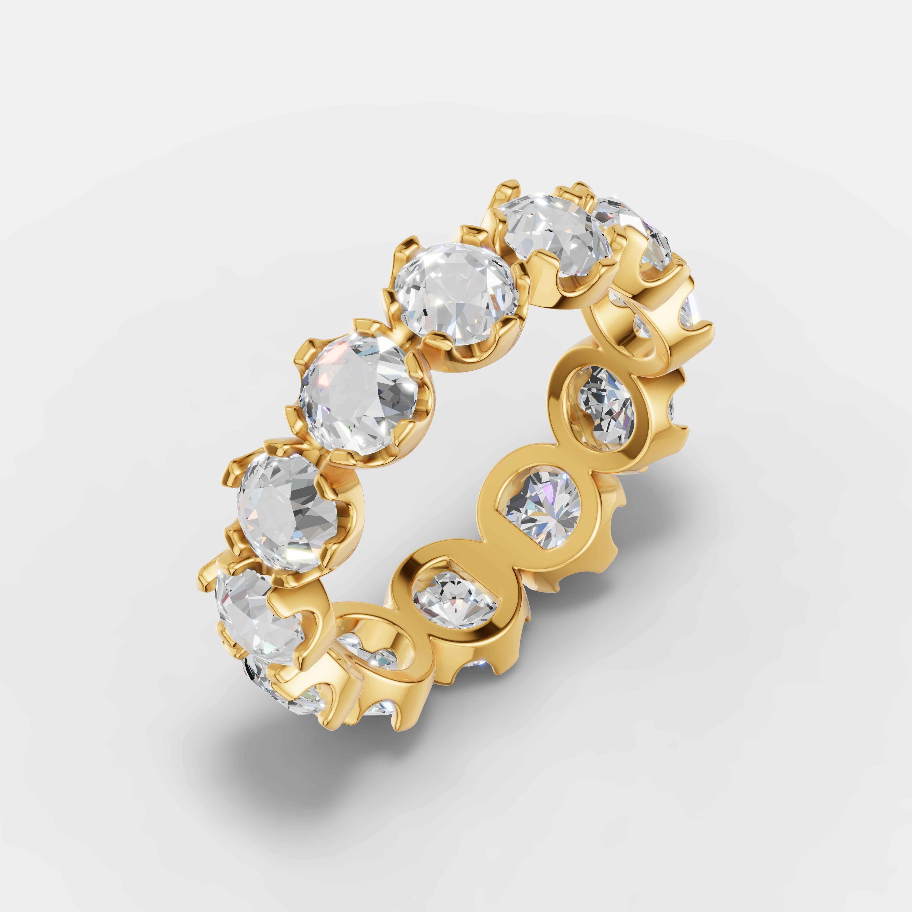 Vintage Rose Diamond Band