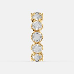Vintage Rose Diamond Band - View 5