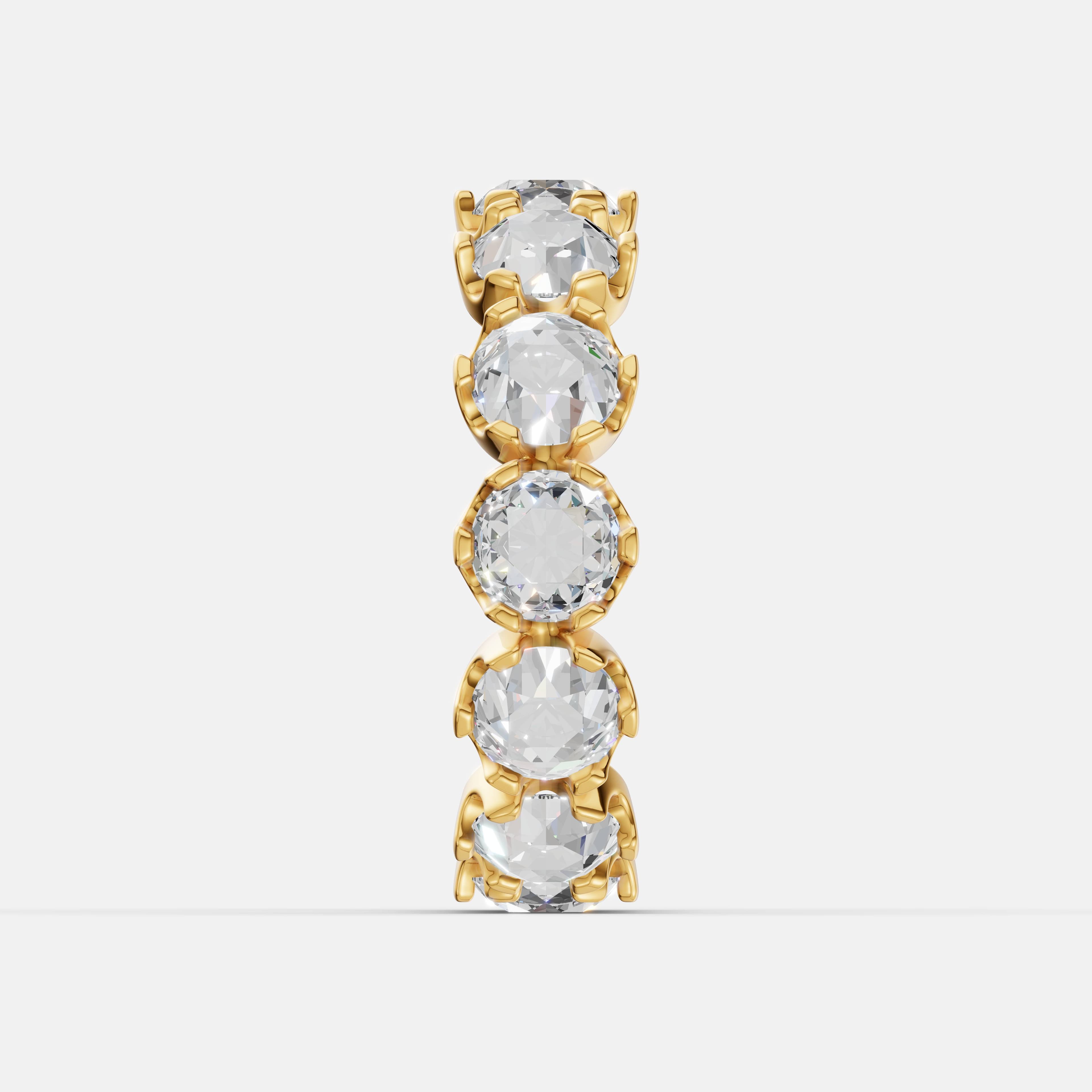 Vintage Rose Diamond Band - 5