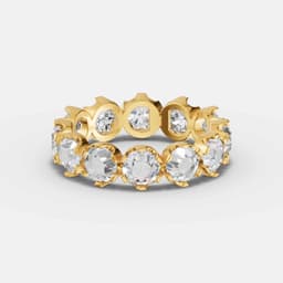 Vintage Rose Diamond Band - View 2