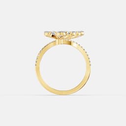 Newglow Swirl Cluster Diamond Ring - View 4